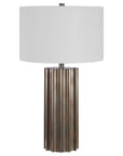 Khalio - Gun Metal Table Lamp - Dark Brown