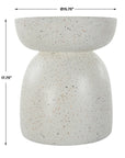 Inhale - Cast Accent Table - White