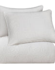 Verona Matelasse - Queen Duvet Cover Set (Set of 3) - Vintage White