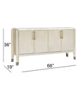 Gavin - Server - Driftwood Oak / White Marble