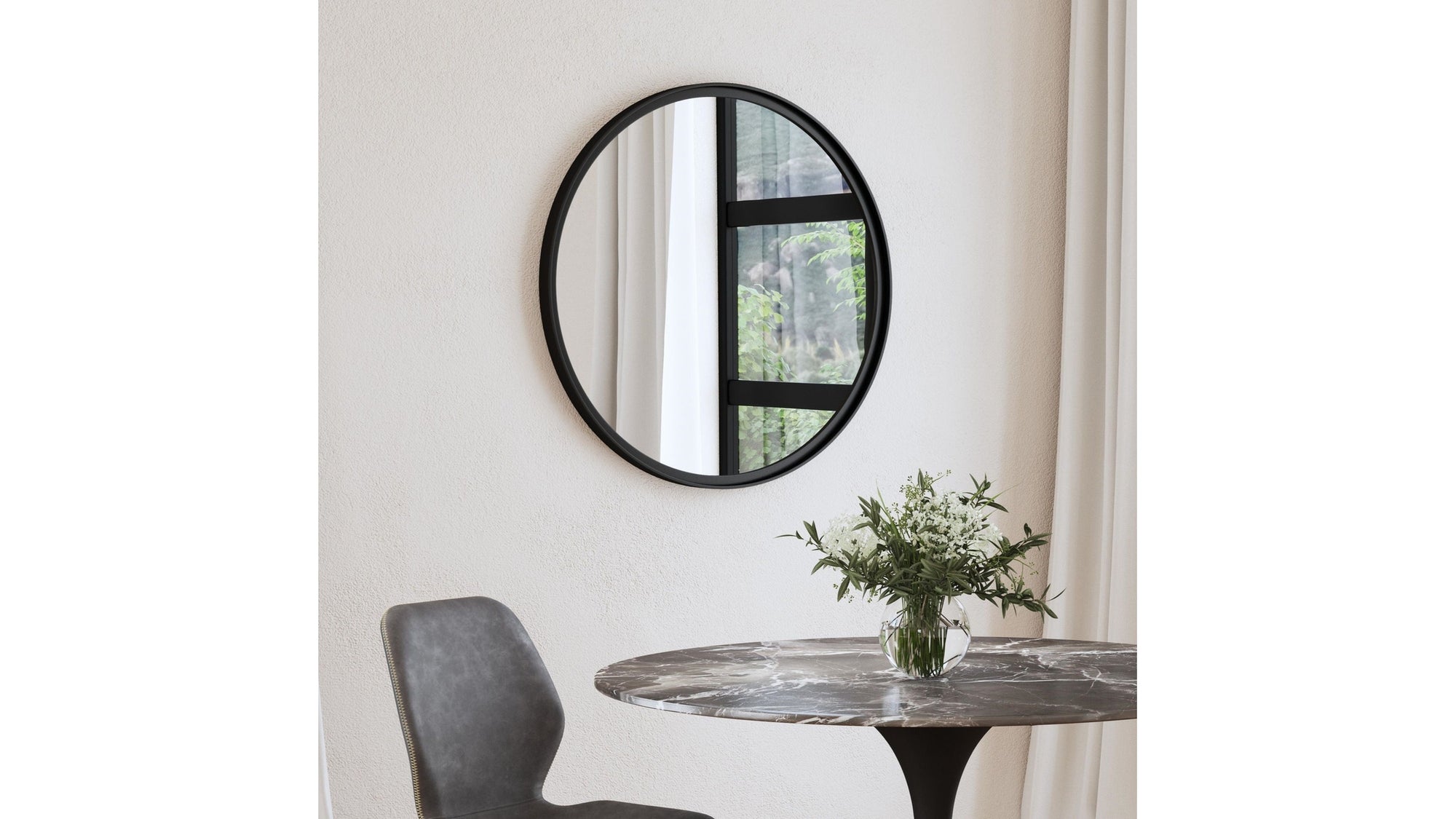 Jackie - Wall Mirror - Black