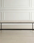 Halston - Upholstered Bench - White