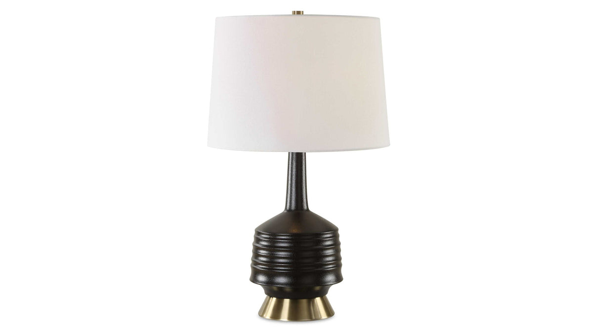 Foster - Black Glaze Table Lamp