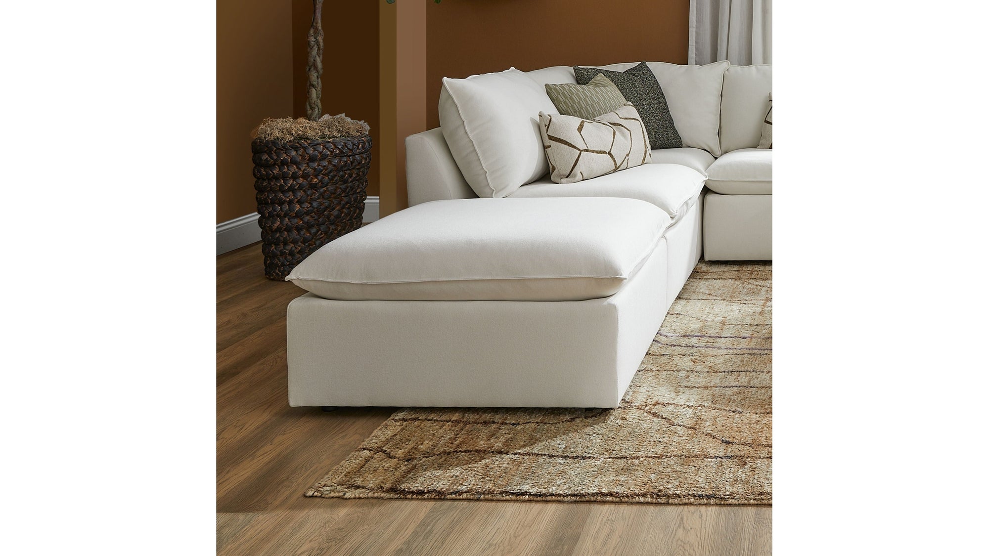 Liam - Fabric Square Cocktail Ottoman