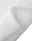 Stonewashed Cotton Waffle Weave - Queen Duvet Cover Set (Set of 3) - White
