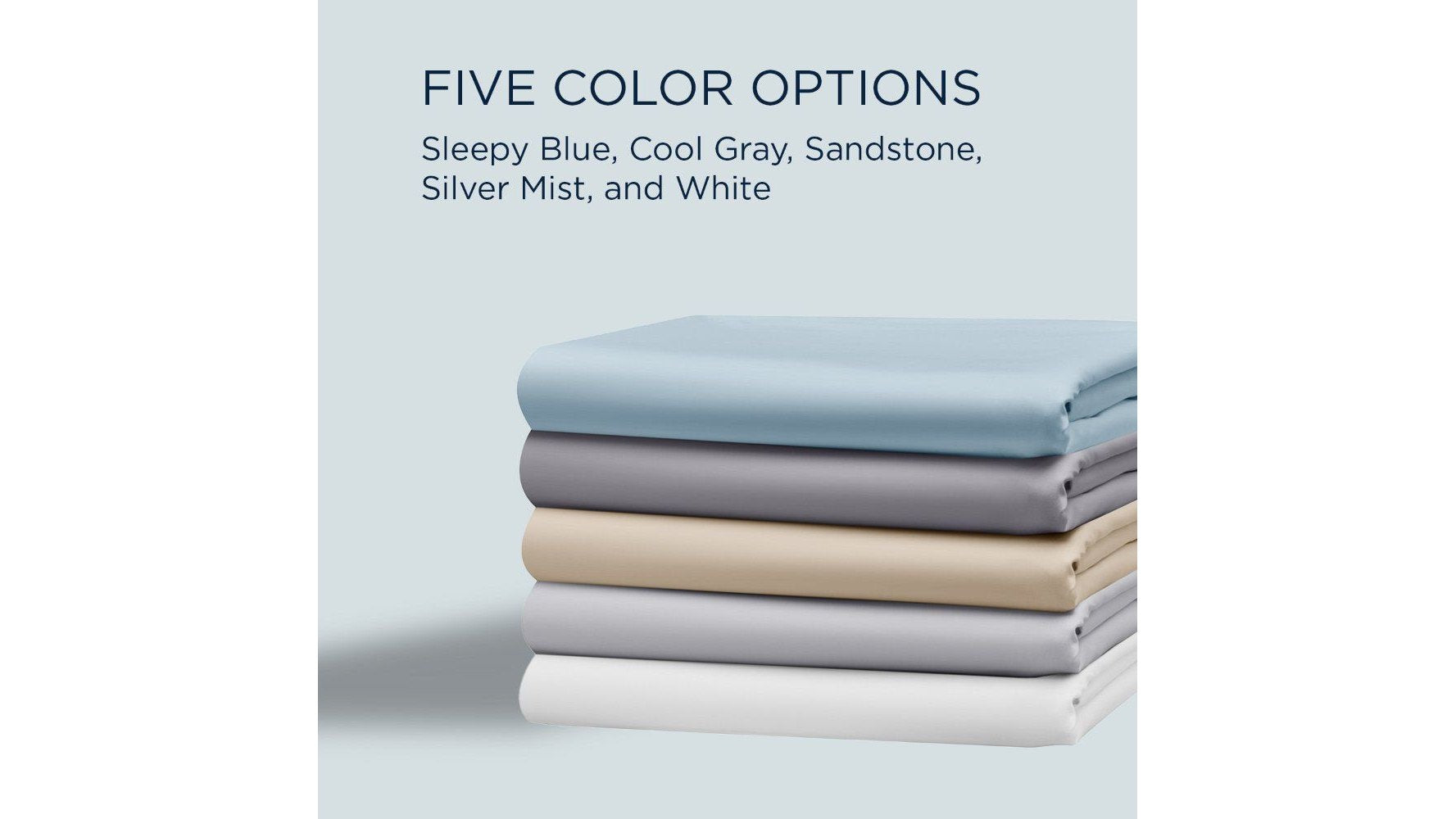 Linens - Tempur Luxe Egyptian Cotton Sheet Set - Silver Mist