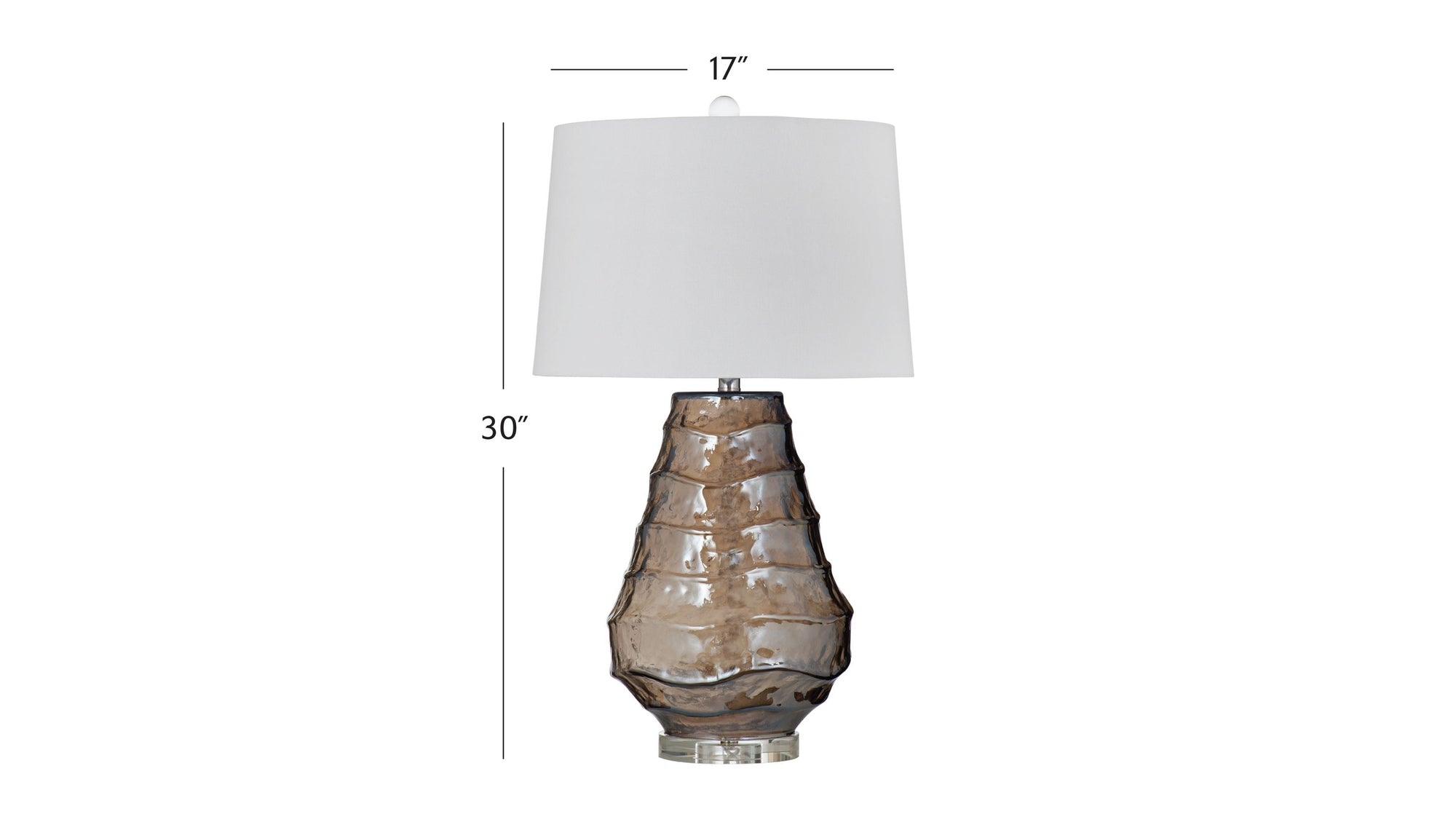 Monaco - Table Lamp - Light Brown / White