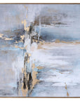 Road Less Traveled - Abstract Art - Blue