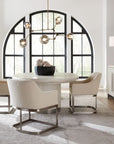 Modern Mood - Upholstered Arm Chair With Metal Base - Beige