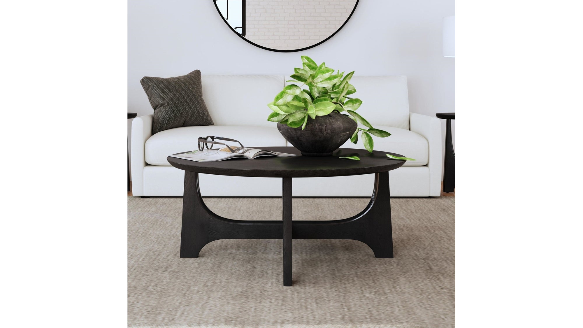 Dunnigan - Round Cocktail Table - Black