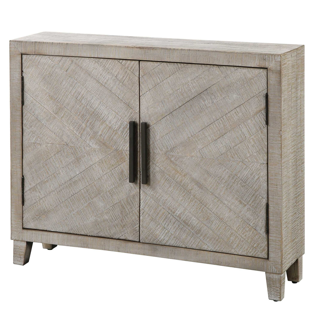 Adalind - Washed Accent Cabinet - White Washed