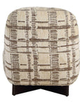 Evans - Modern Armless Accent Chair - Beige / Brown