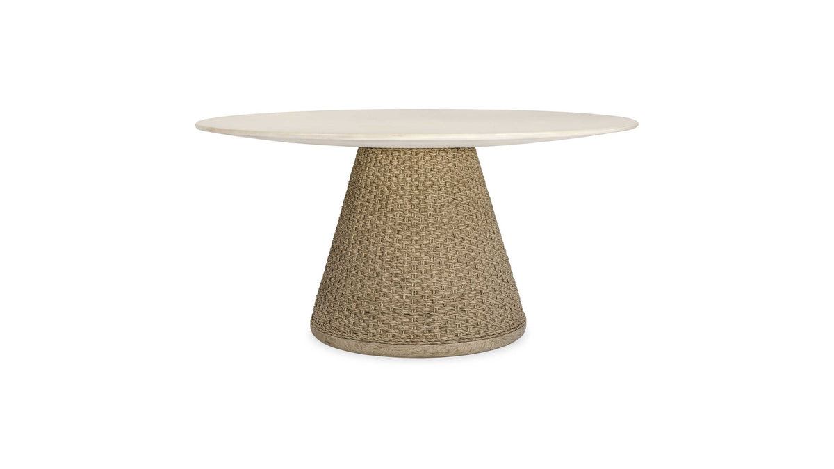 Cardoso - Indoor-Outdoor Dining Table - Brown / White / Woodtone