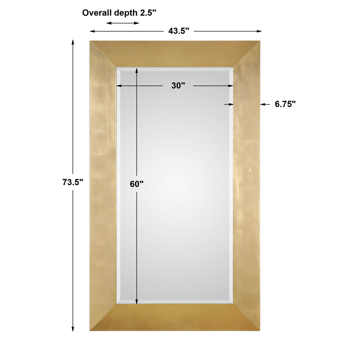 Chaney - Mirror - Gold