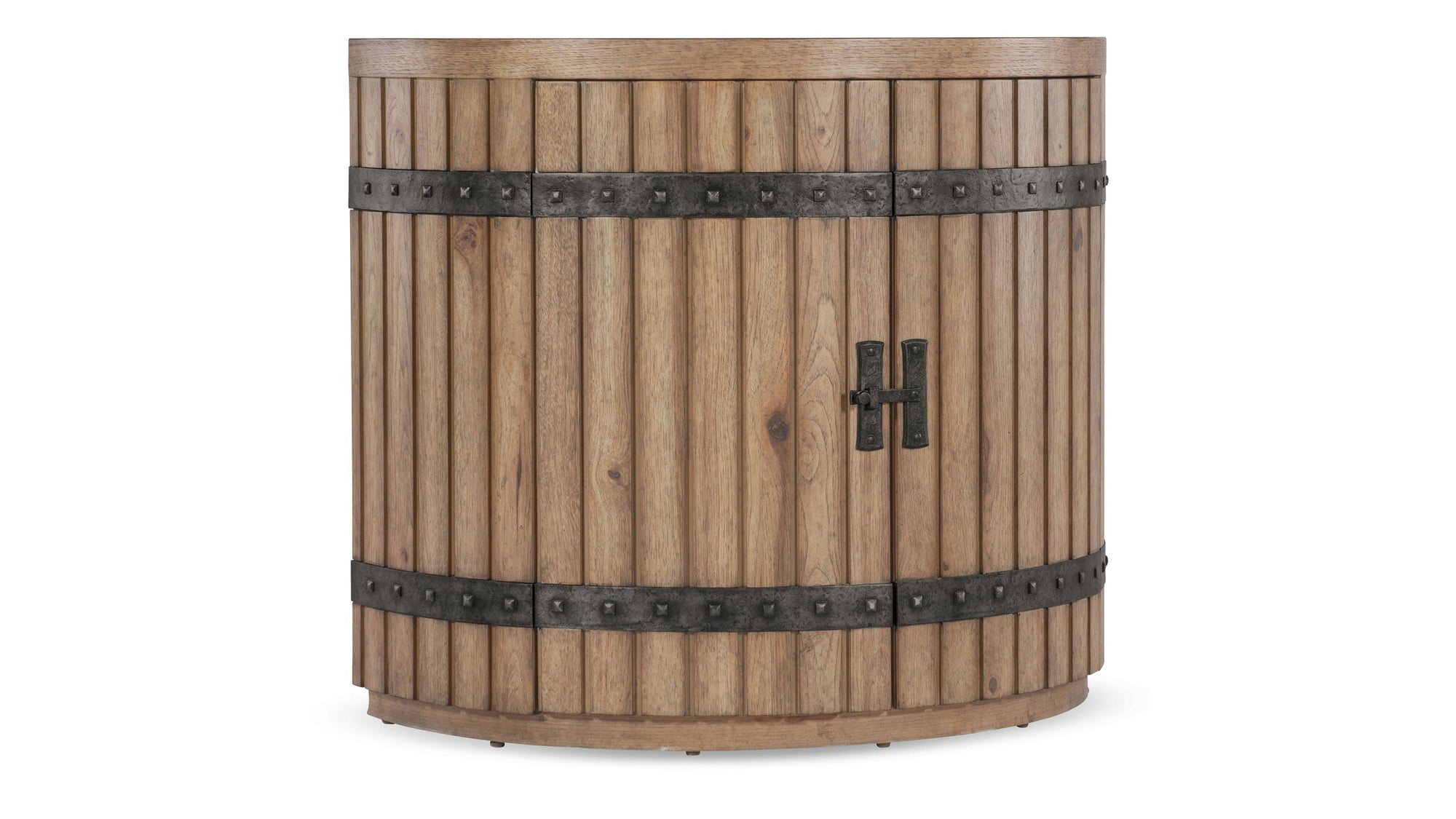 Vineyard Row - Demilune Nightstand - Light Brown