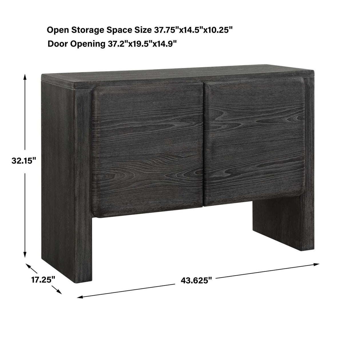 Bierk - 2 Door Cabinet - Dark Stain