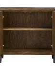 Pinstripe - 2 Door Cabinet - Dark Brown