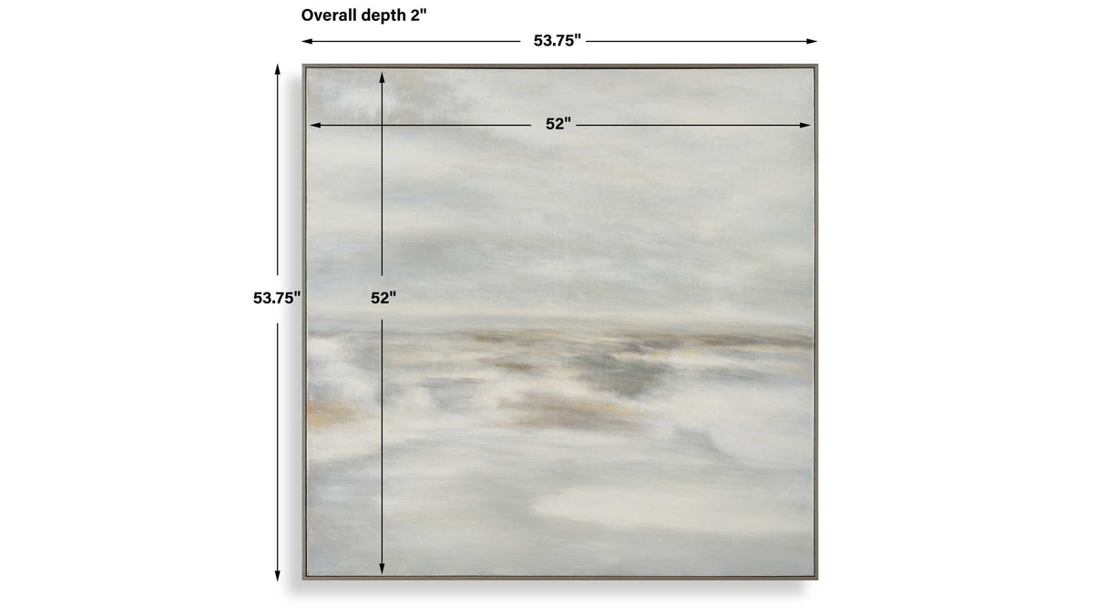 Furthest Thing - Canvas Landscape Art - Brown / Gray / White