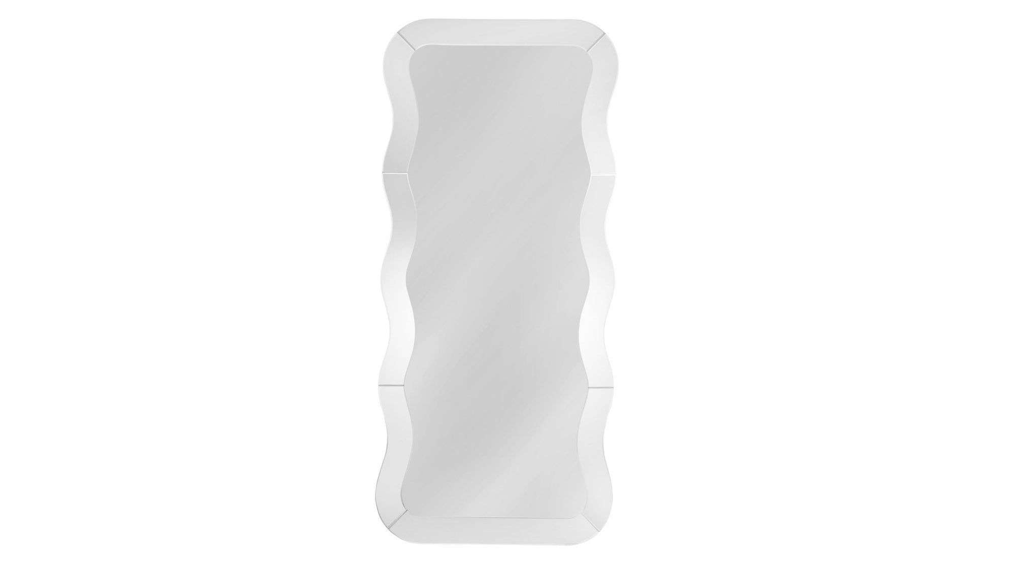 Wave - Floor Mirror - White