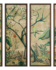Chinoiserie Framed Print Set of 4 - Green