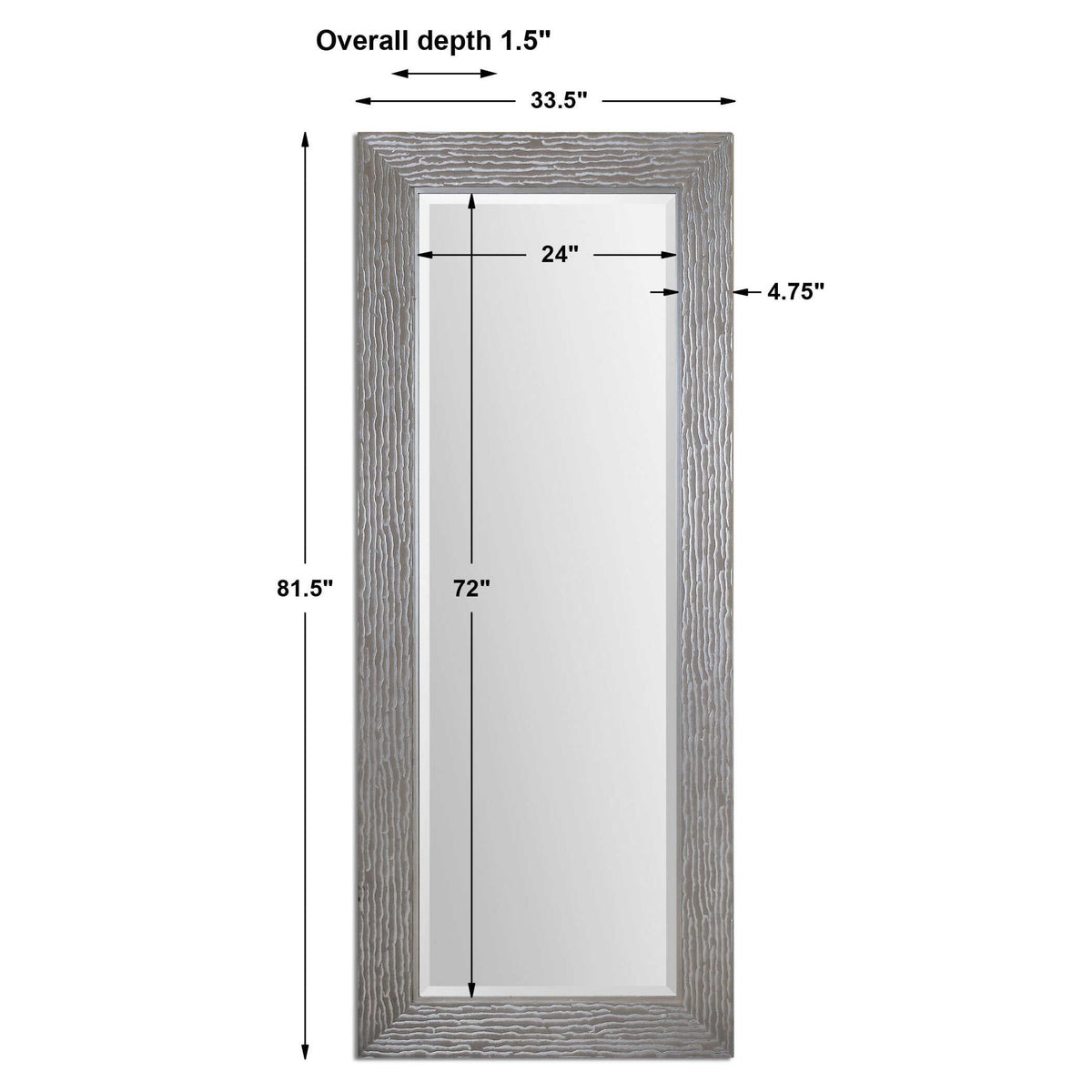 Amadeus - Large Mirror - Silver