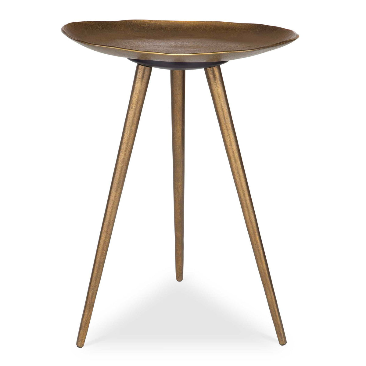 Lily Pad - Antique Brass Accent Table