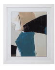 Layers II Framed Print - Light Brown / Blue