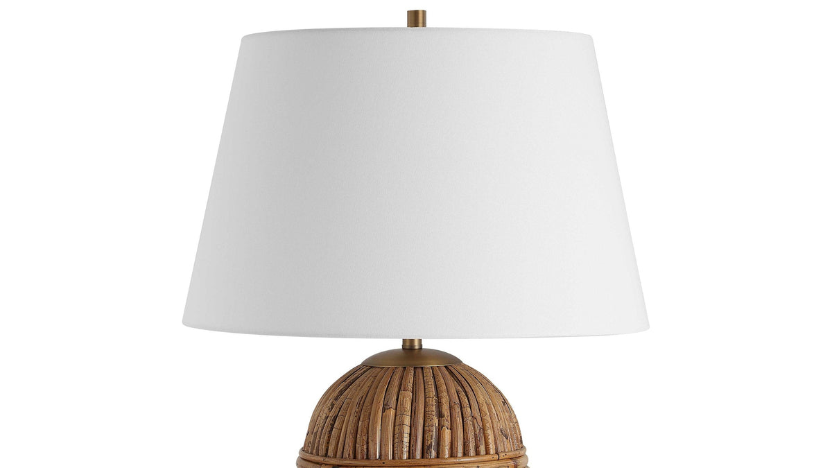 Reed - Honey Rattan Table Lamp - Light Brown