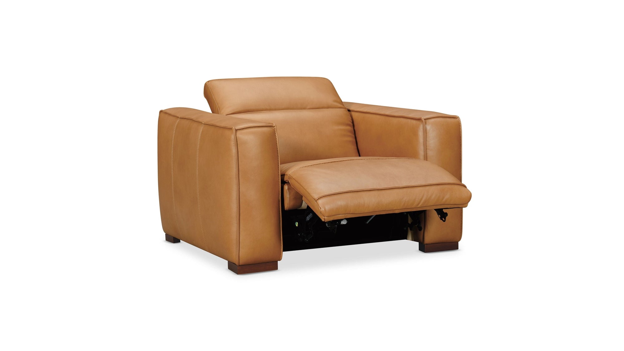 MS - Fresco Power Recliner With Power Headrest - Light Brown