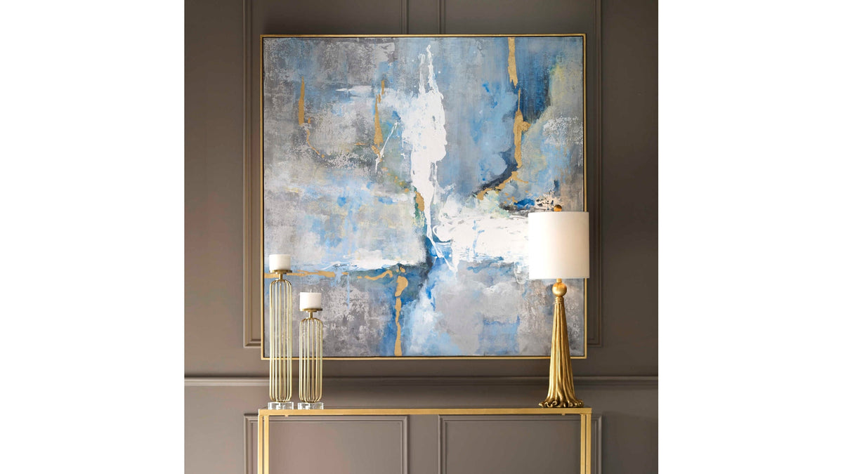 Meditation - Modern Art - Blue