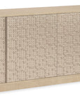 Geometry - Entertainment Console - Polished Limestone