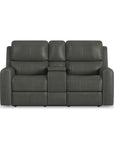 Linden - Power Reclining Loveseat With Console & Power Headrests & Lumbar