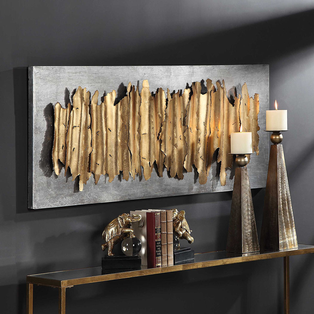 Lev - Metal Wall Decor - Gold