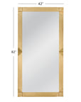Mellstock - Floor Mirror - Brass Cladding