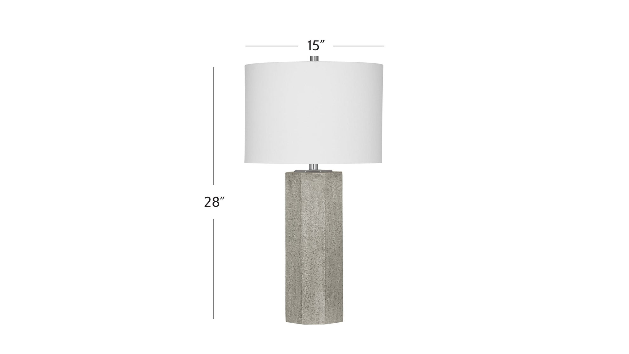 Luna - Table Lamp - Light Gray
