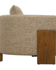 Halligan - Upholstered Accent Chair - Brown