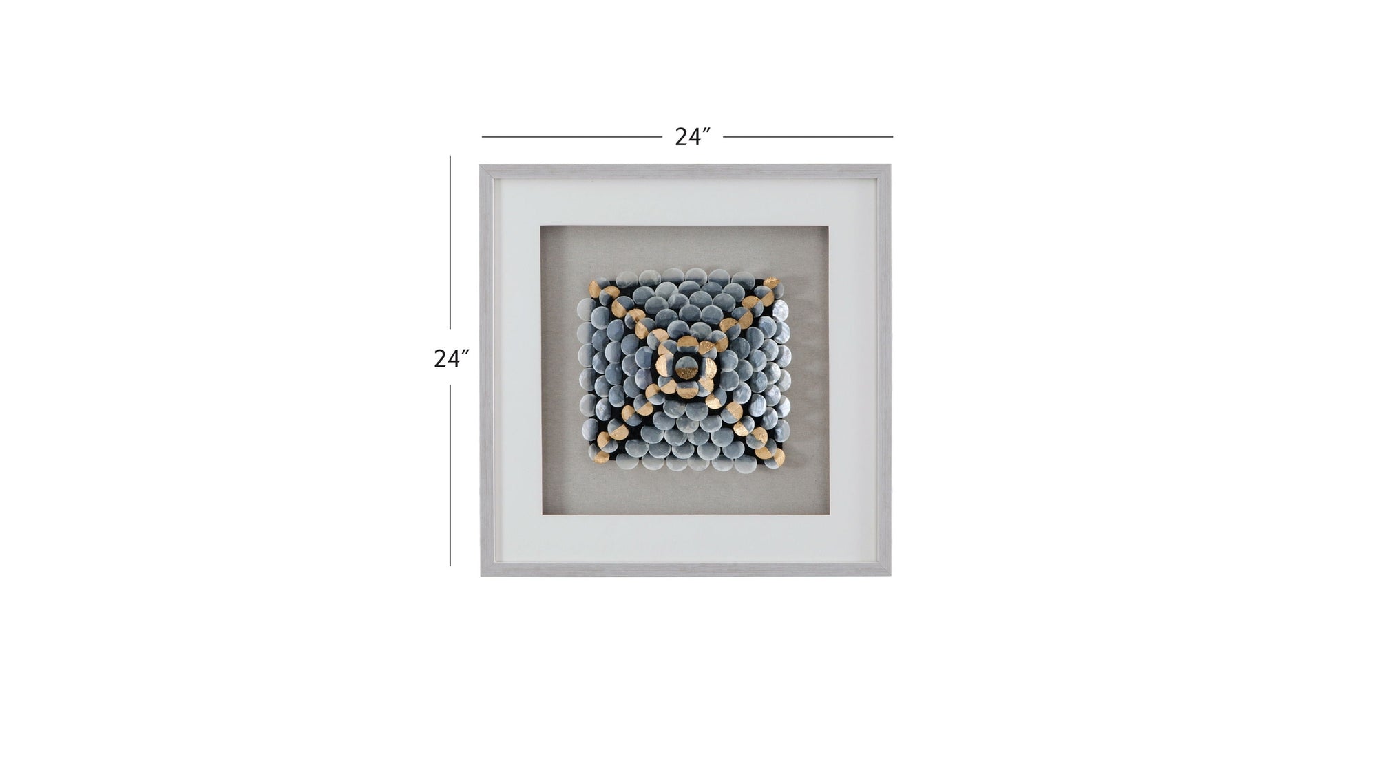 Roselle Canvas Art - Pearl Silver