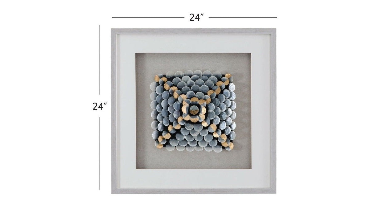 Roselle Canvas Art - Pearl Silver