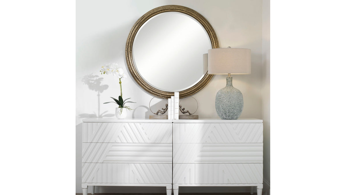 Spera - Round Mirror - Gold