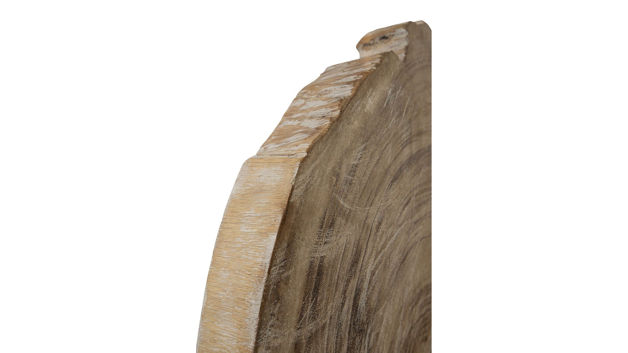 Wood Sculpture - Light Brown / Black