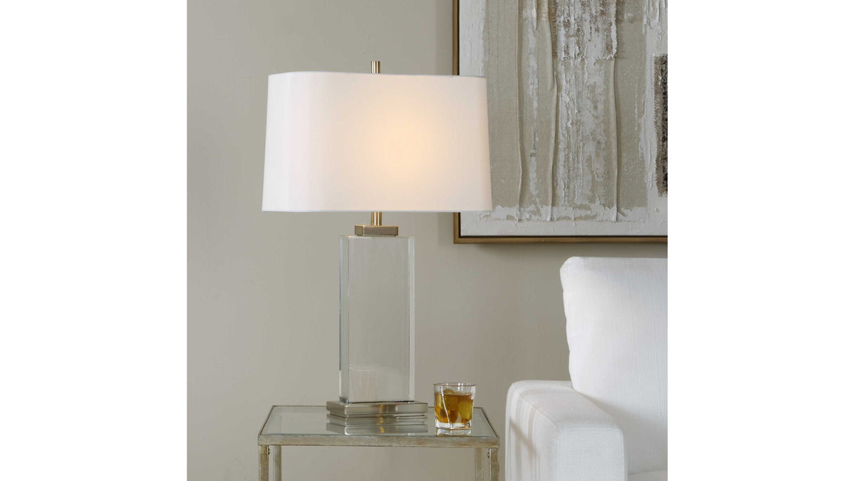 Genevieve - Crystal Table Lamp - Brass / Gold