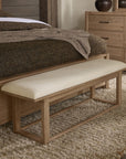 Lodge & Loft - Upholstered Bench - Ivory Cream