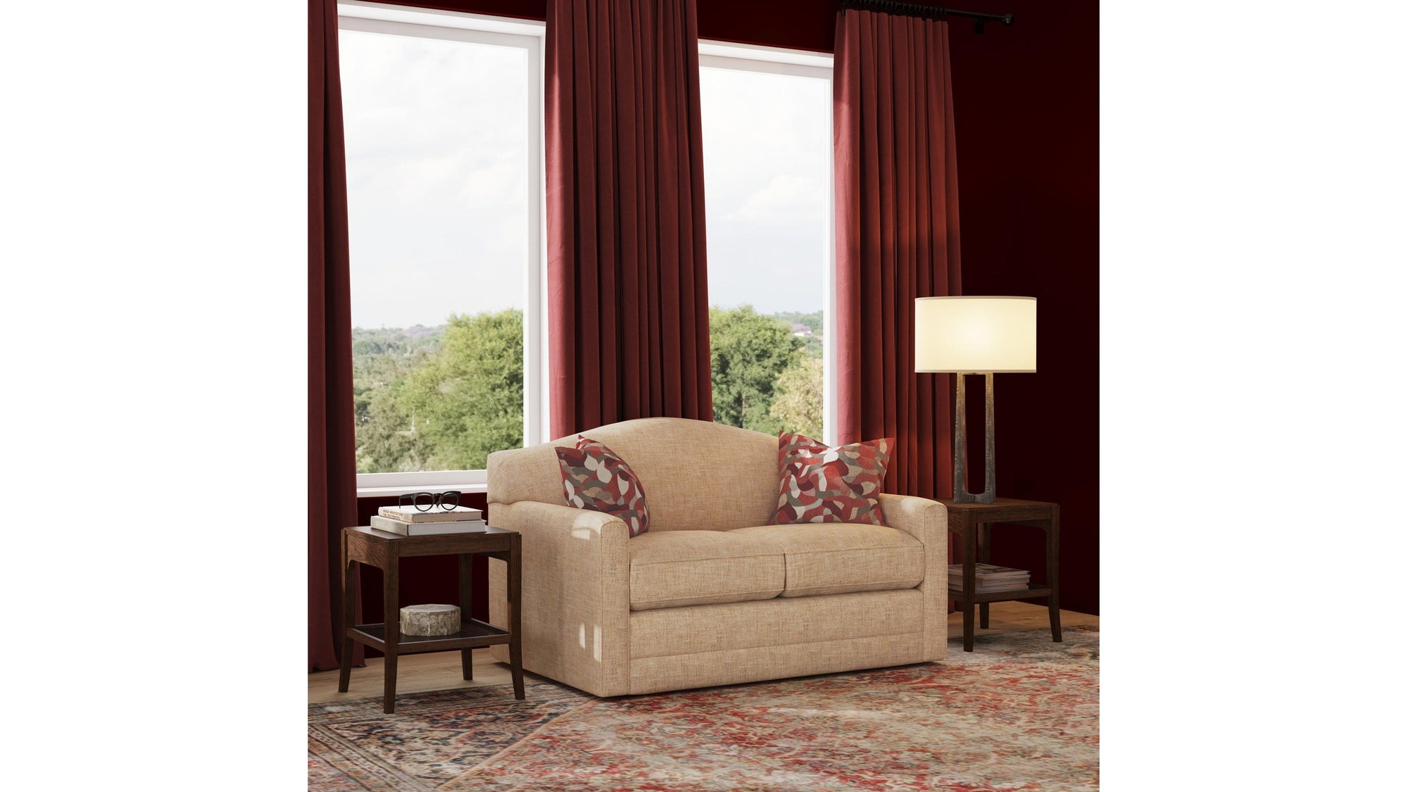 Aggie - Fabric Loveseat