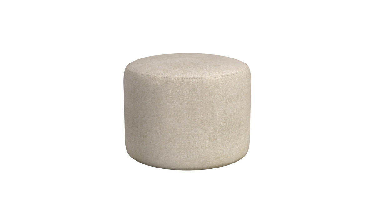Anderson - Round Cocktail Table With Ottoman - Antique Gold