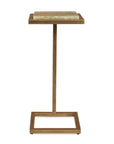 Gamora - Marble Drink Table - Gold / Green