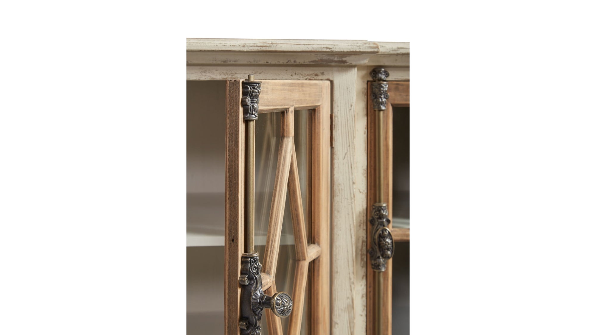 Dove Stalone - Glass Front Server - Beige