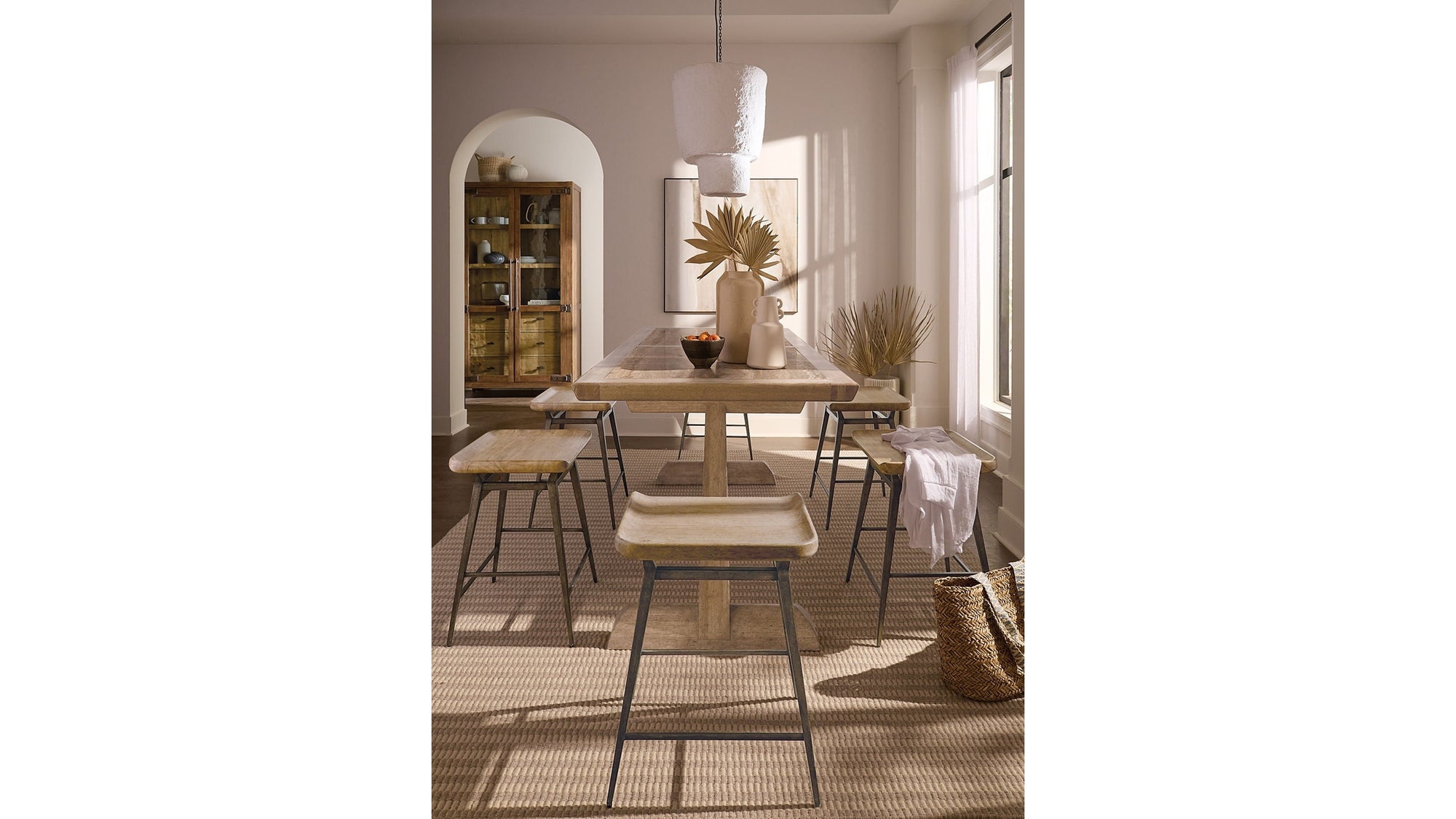 Vineyard Row - Display Cabinet - Light Brown