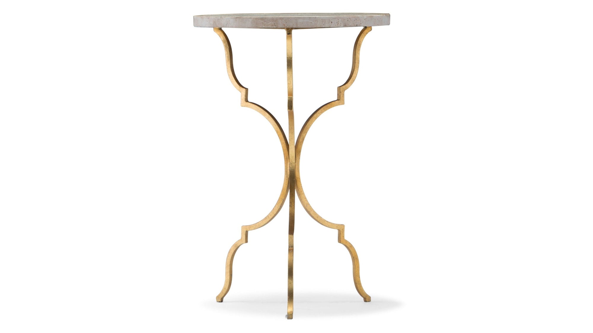 Commerce And Market - Round Martini Table - Gold