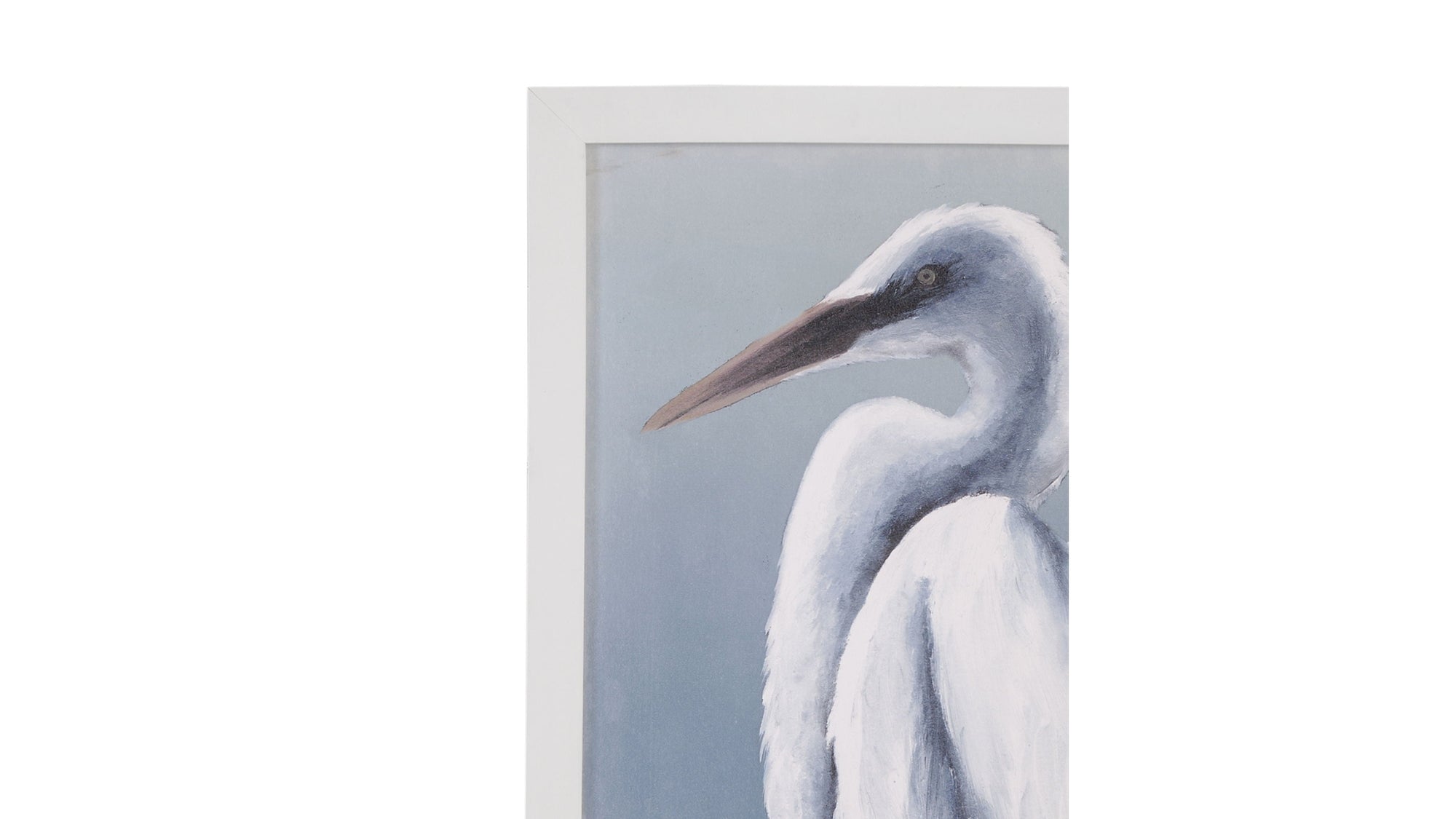 Herald In Mist Framed Print Set of 2 - Blue / White