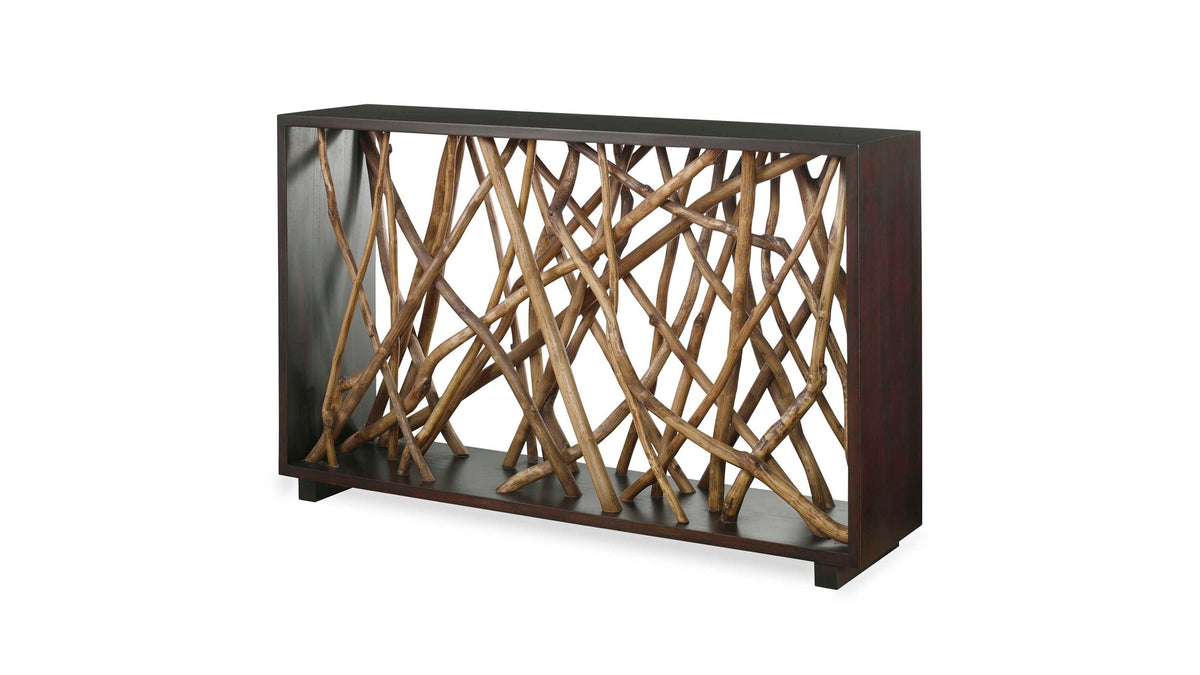 Teak Maze - Console Table - Dark Brown